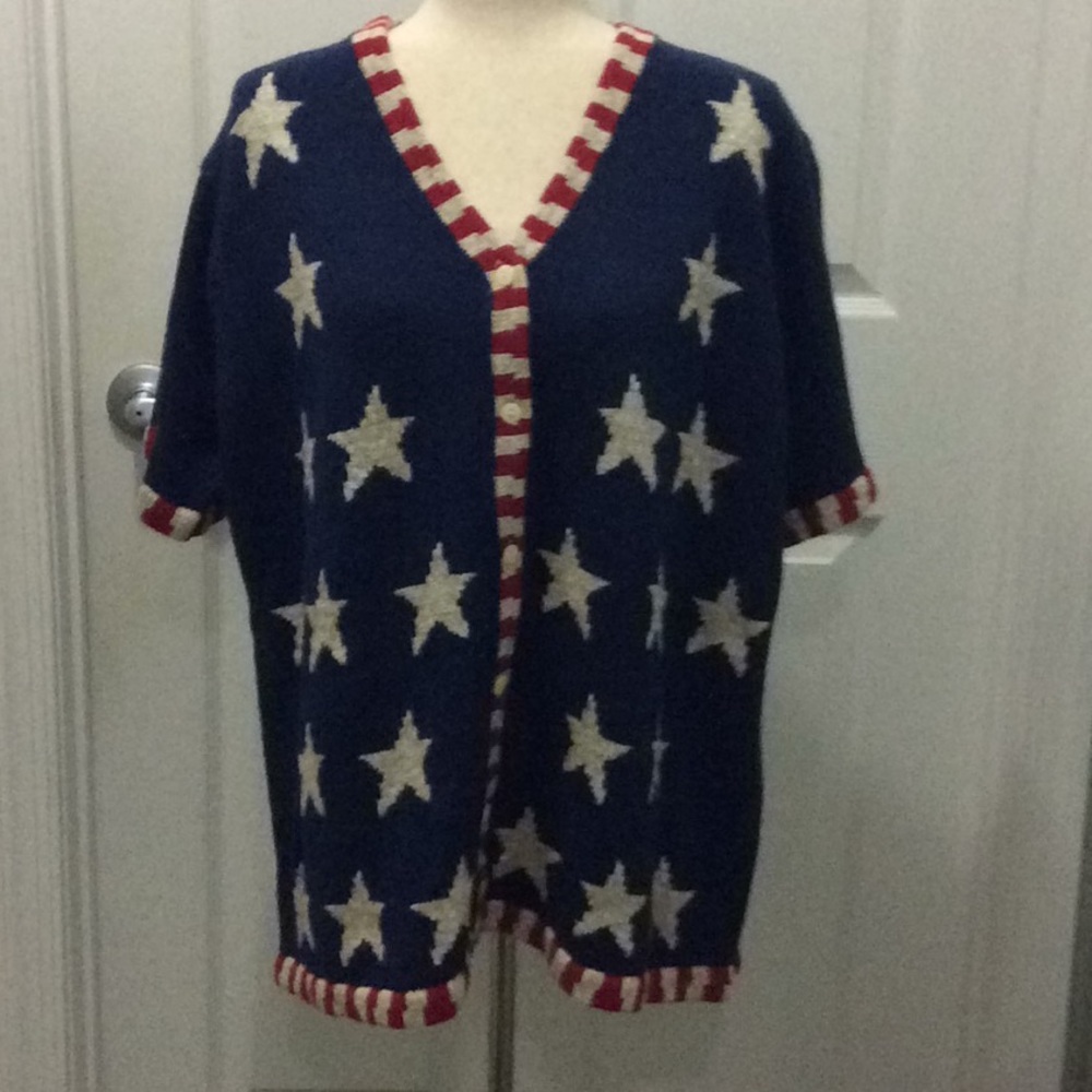 The Quacker Factory ShortSleeve Americana Top
